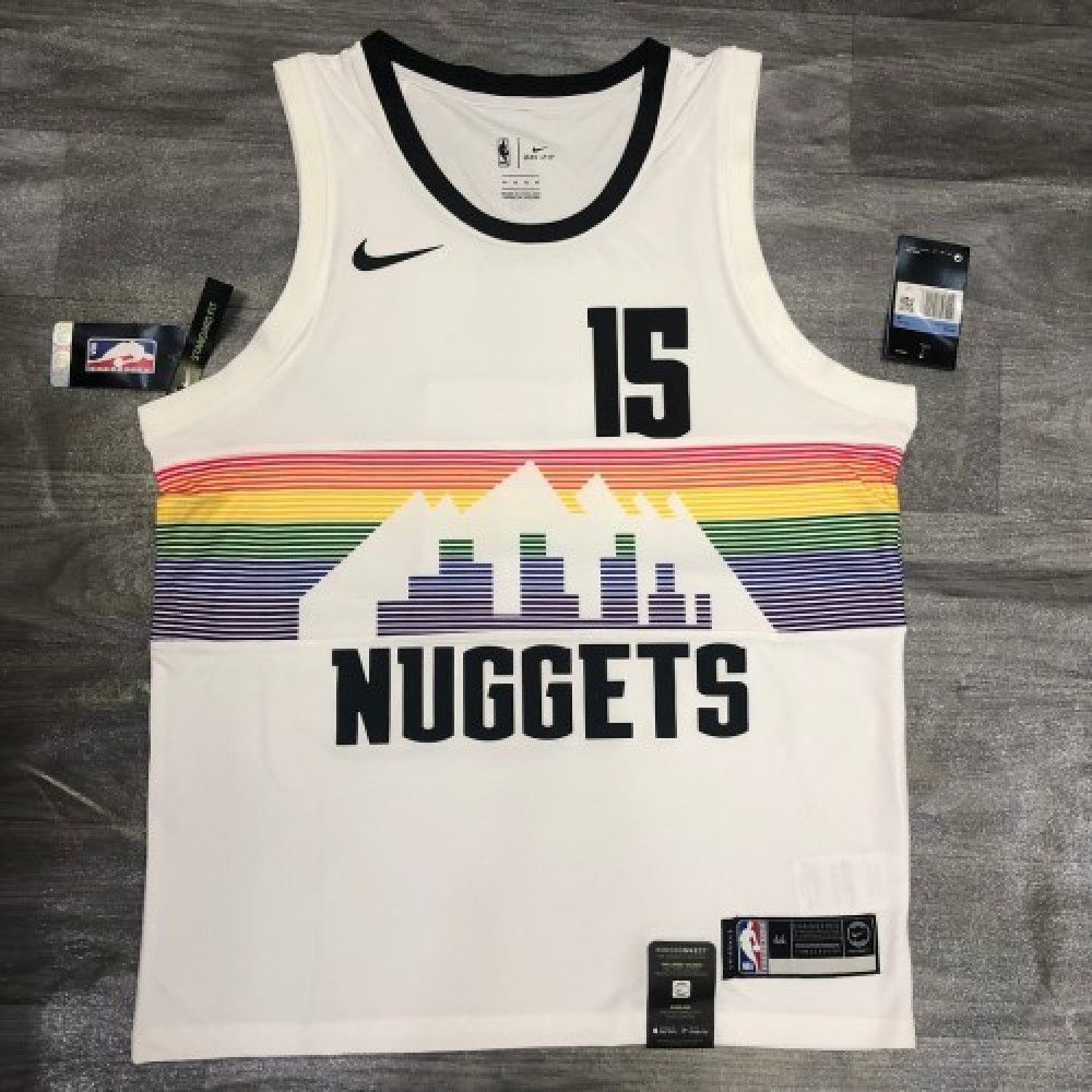 Men's Denver Nuggets Nikola Jokic #15 White Swingman Player Jersey – City Edition-Pro Kit Vault | Brand New 26/27 Sports Jerseys